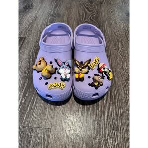 Crocs X Justin Bieber Drew House Classic Clogs EUC Lavender Sz. 7M/9 W
